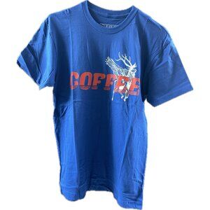 Black Rifle Coffee Company Flying Elk Logo T-Shirt Blue Men's Small NEW